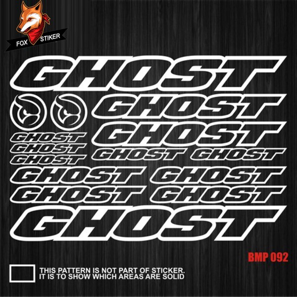 Bicycle Frame Decal Stickers  GHOST-01